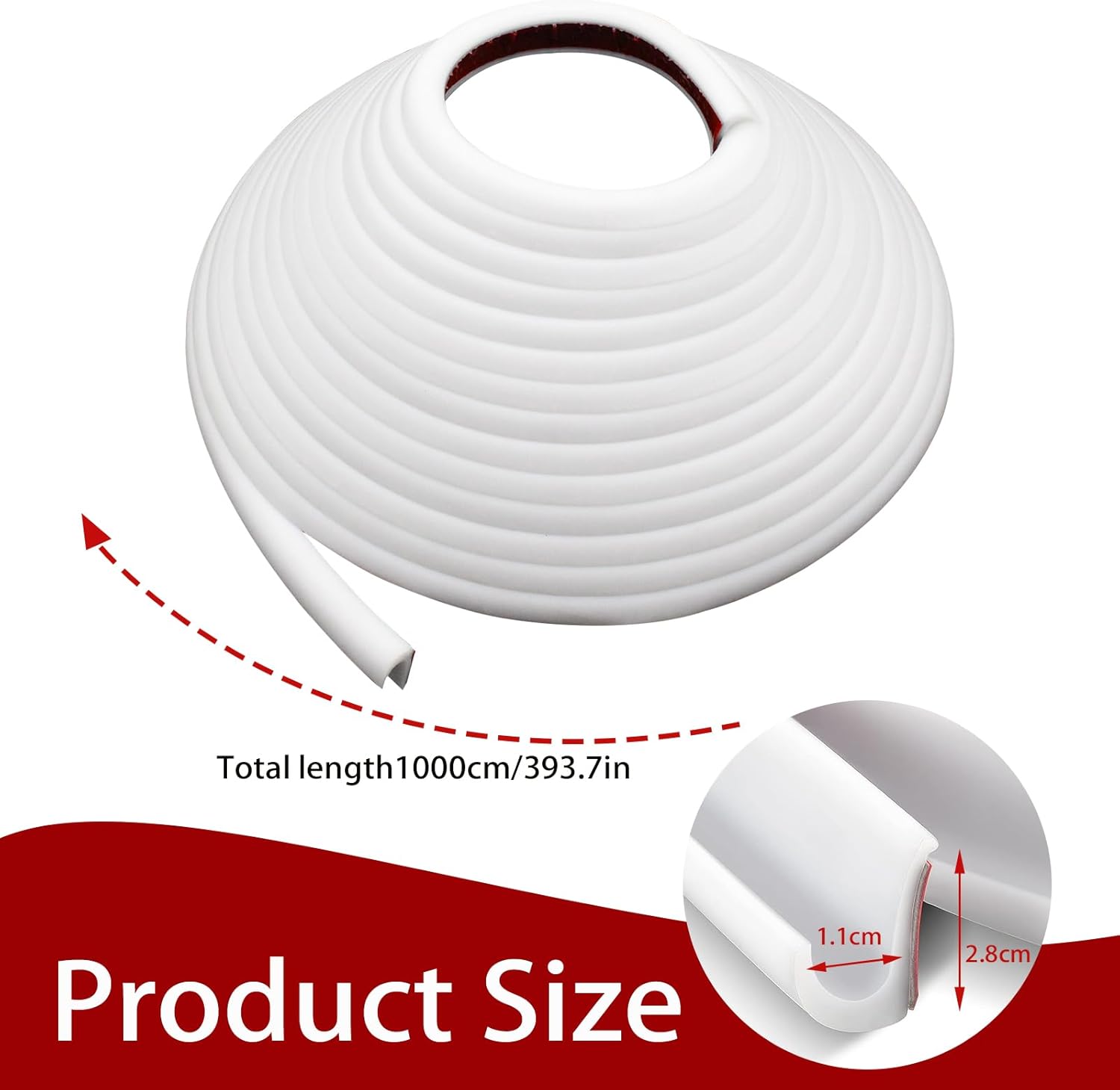 Thumbnail 1 de Gouttière Camping Car – Bande PVC 5 mètres (blanc) pour gouttières et portes, auto-adhésive