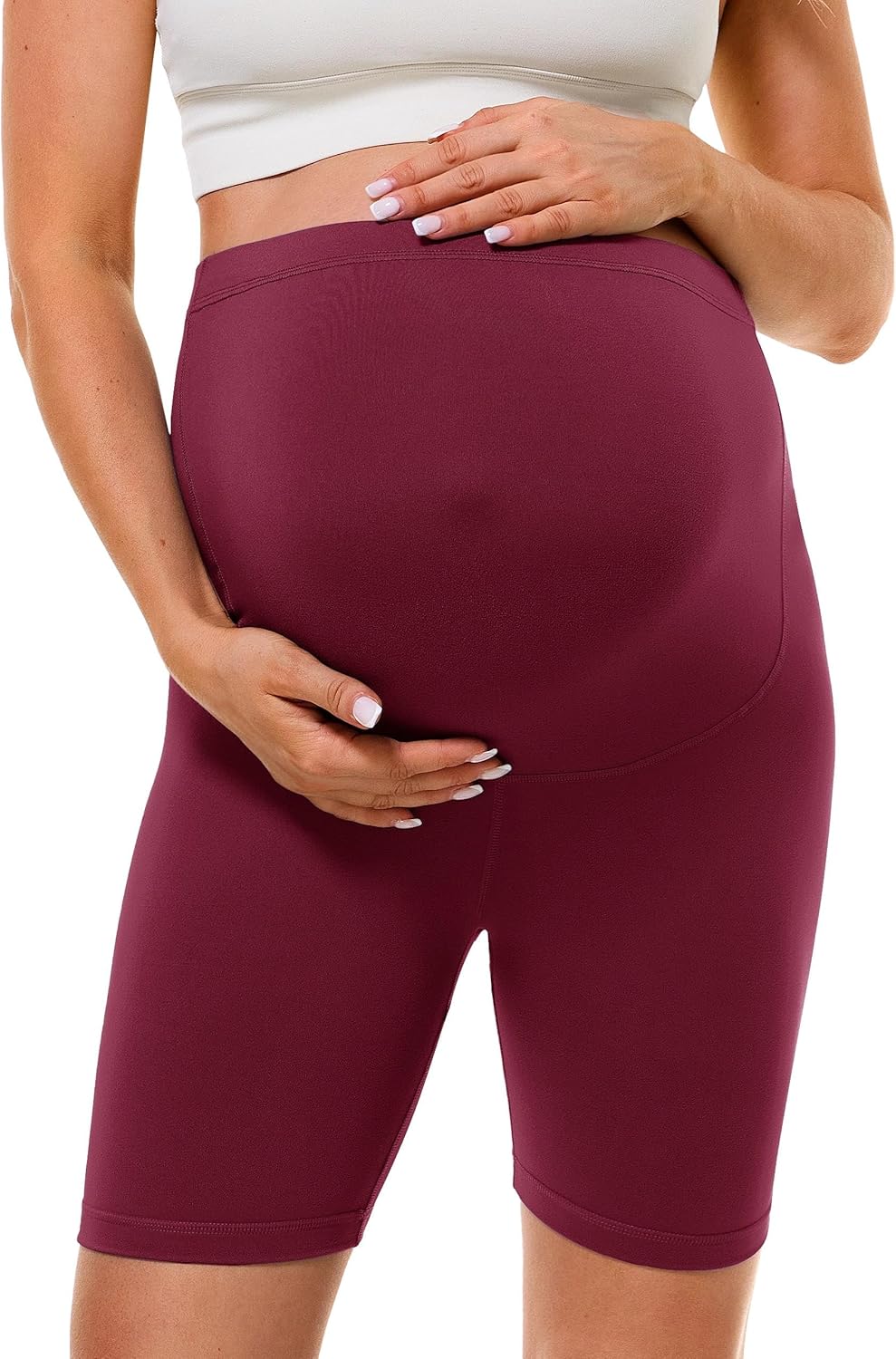 Thumbnail 3 de BAYDI Creamlush Umstandshose kurz (13 cm) – atmungsaktive Schwangerschaftsleggings mit verstellbarem Bauchbund