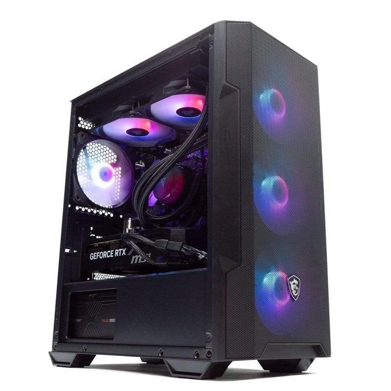 Detalle de PcCom Imperial: Ryzen 7 5800XT, 32 GB, 1 TB SSD y RTX 5070 en un sobremesa equilibrado