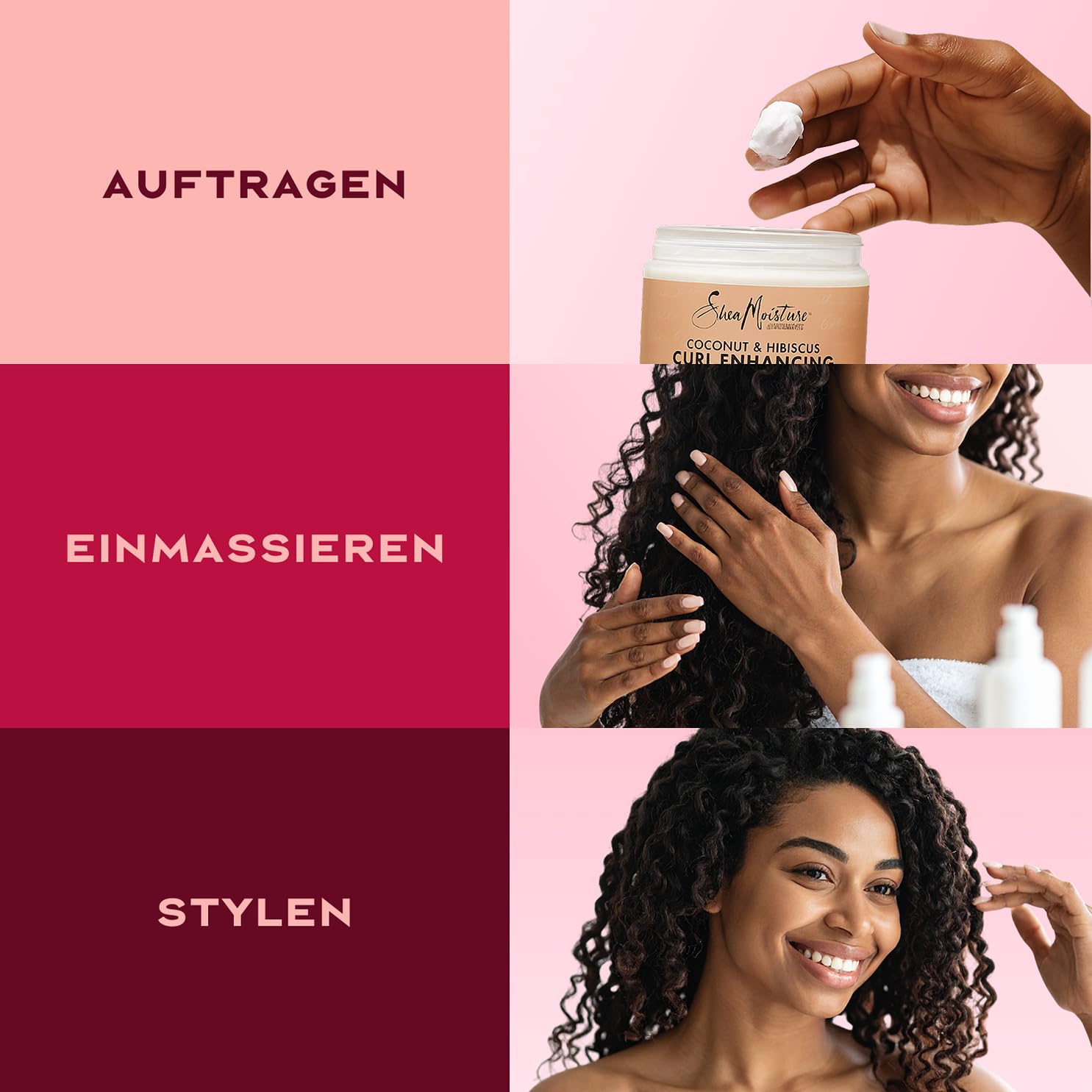 Thumbnail 5 de Shea Moisture Coconut & Hibiscus Curl Enhancing Smoothie (326 ml) – Lockencreme für definierte, glänzende Locken