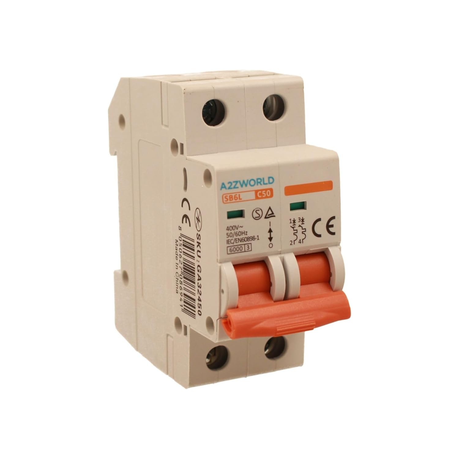 Thumbnail 6 de Interruttore Magnetotermico SB6L 32A C32 2P 6kA, 220V AC, 2 Moduli DIN, IP20