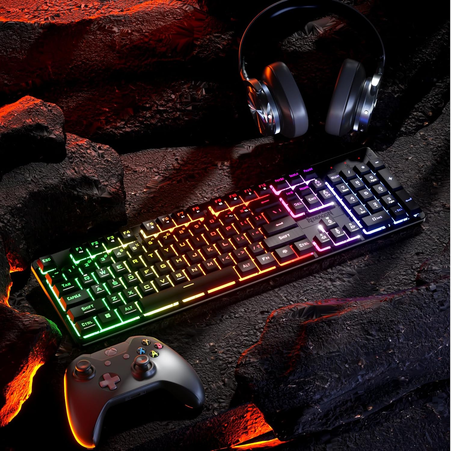 Thumbnail 6 de Redragon K521 Rainbow Mechanical-Feel Wired Keyboard
