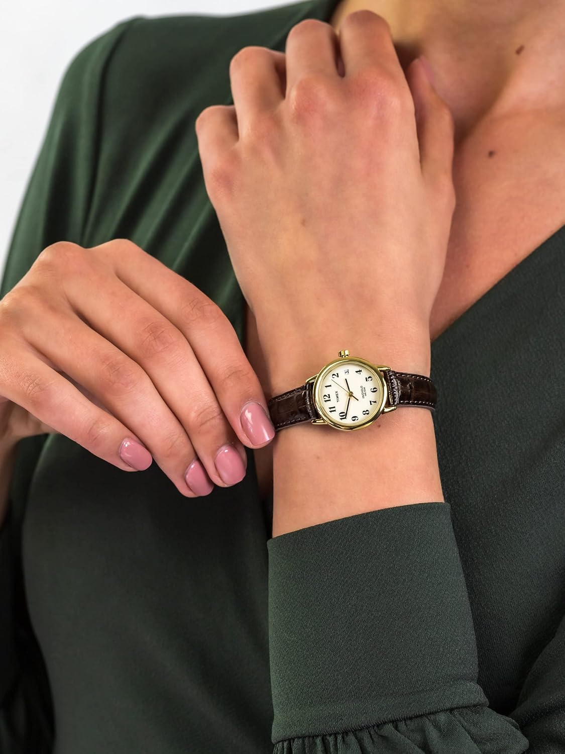 Detalle de Timex Women's Easy Reader Date 25mm Leather Strap Watch