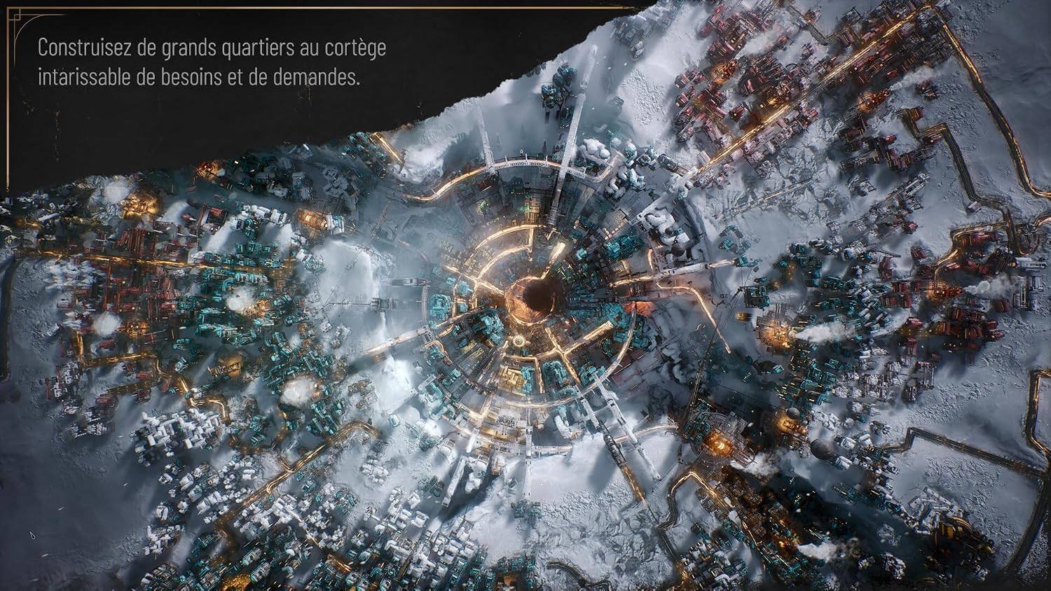 Detalle de Frostpunk 2 Icebreaker Edition sur PlayStation 5 – Coffret Icebreaker avec diorama animé et code de mise à niveau