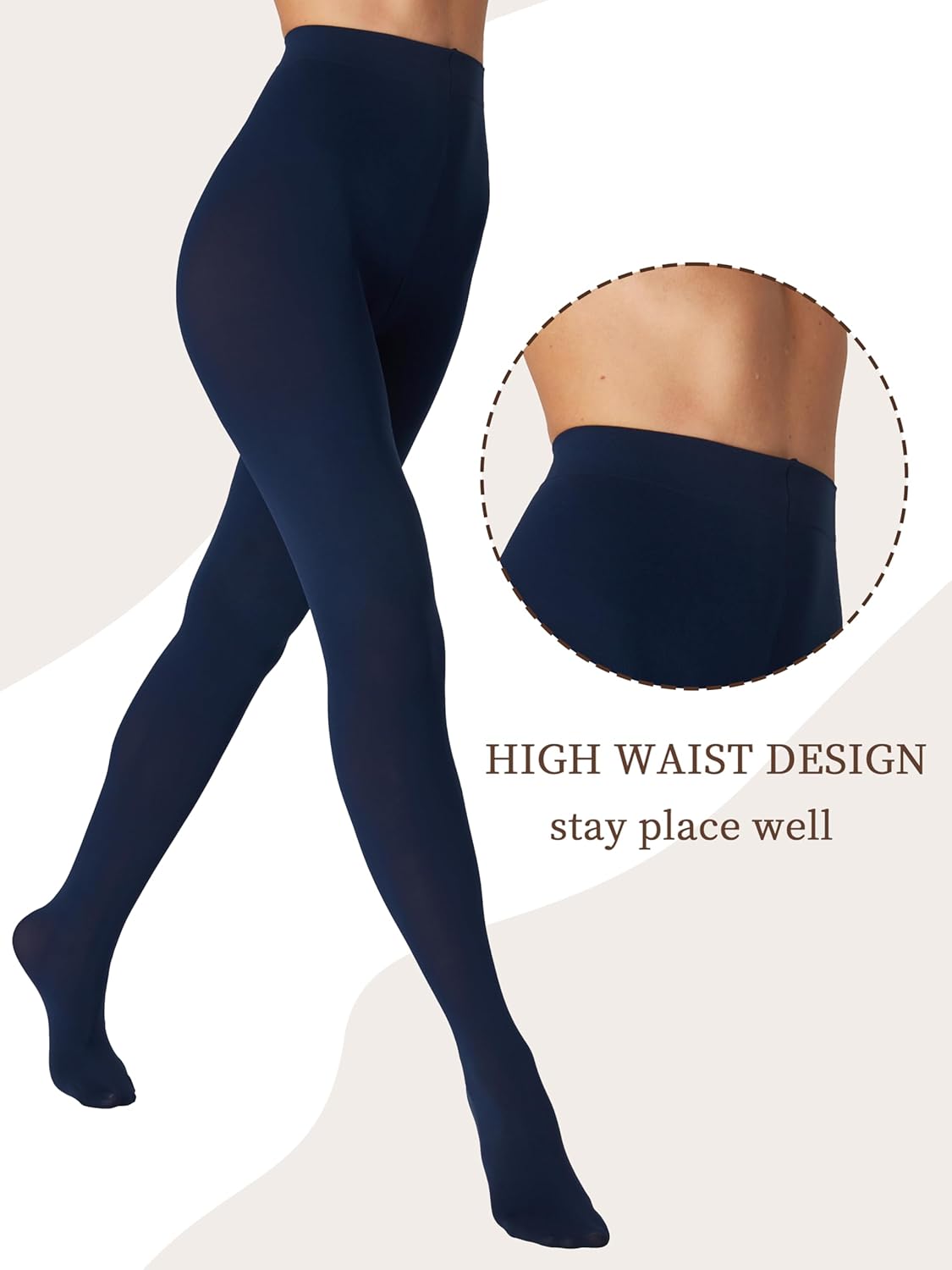 Thumbnail 2 de Seidiva Collant Donna Colorati 80DEN Opachi a Vita Alta – Comfort e Versatilità (Oltre 30 colori)
