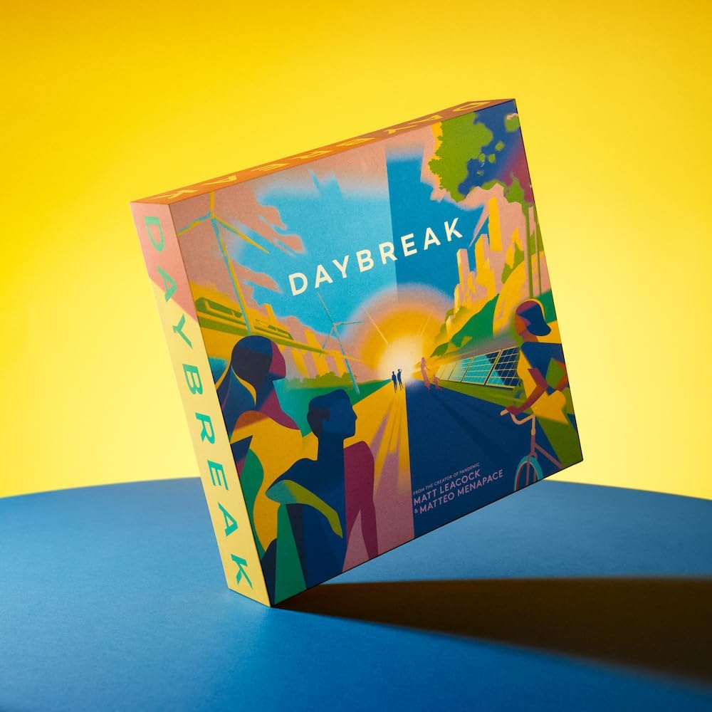 Detalle 2 de CMYK Daybreak cooperative engine-building board game about stopping climate change