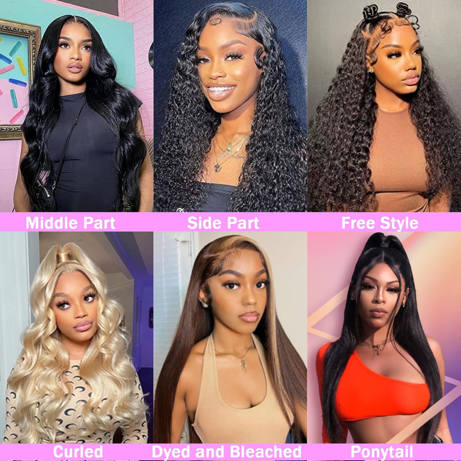 Thumbnail 5 de TTSMINS 13x6 Lace Front Wig 28-inch, 180% density ๐โ