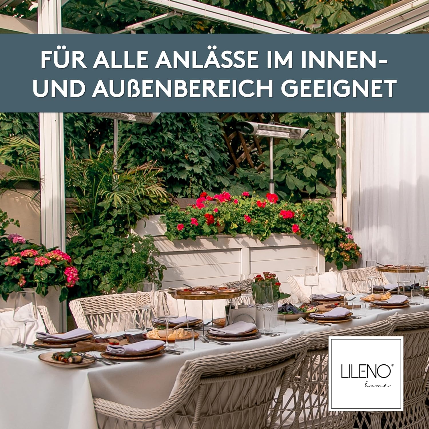 Detalle 2 de LILENO HOME Tischdeckenrolle 1,10 x 25 m