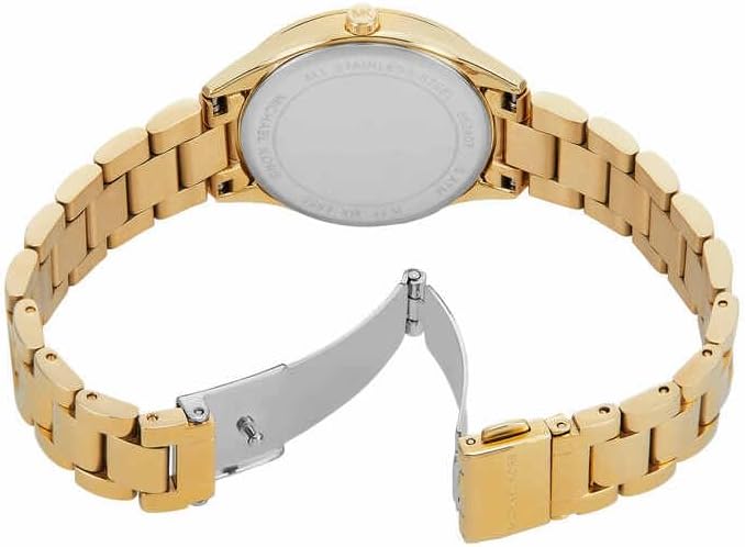 Thumbnail 4 de Michael Kors Lauryn da donna: Orologio quartz con cassa da 33 mm e cinturino in acciaio dorato