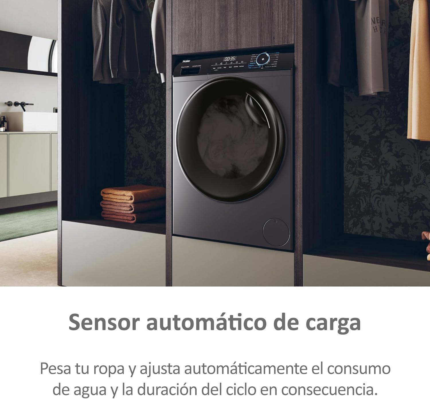 Thumbnail 5 de Haier I-Pro Series 3 HWD80B14939S8-IB lavadora secadora 8/5 kg con vapor