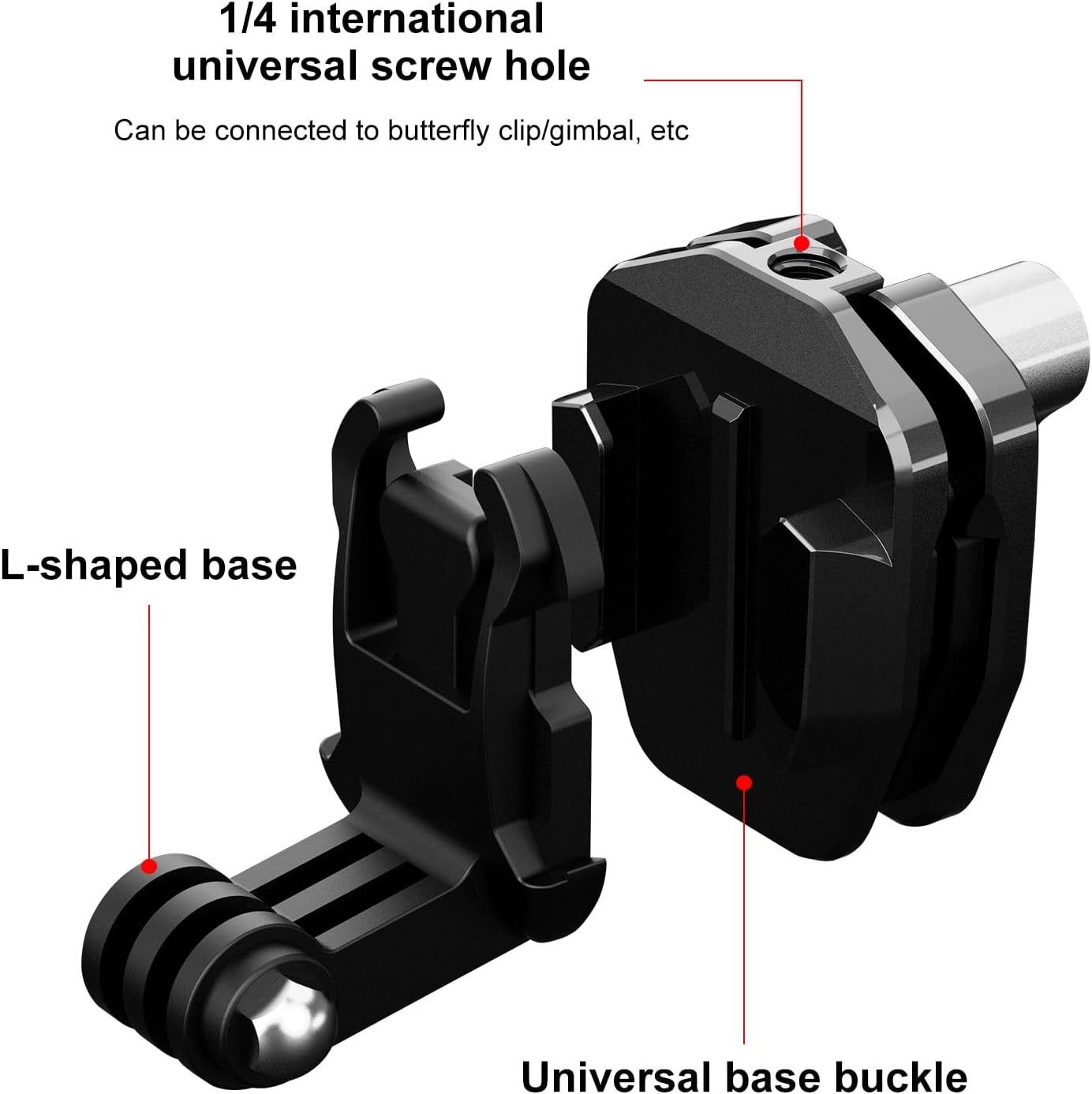 Thumbnail 2 de PULUZ Motorcycle Windshield Action Camera Mount Clip for Go Pro Hero12 Black & More