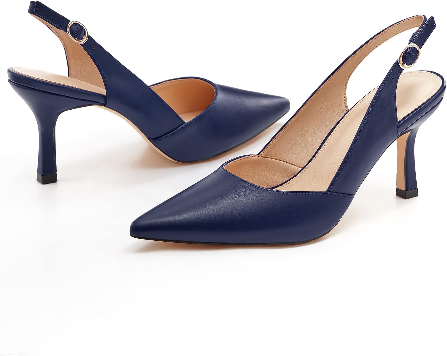 Detalle 2 de Coutgo Slingback Kitten Heels 2.75-inch heel