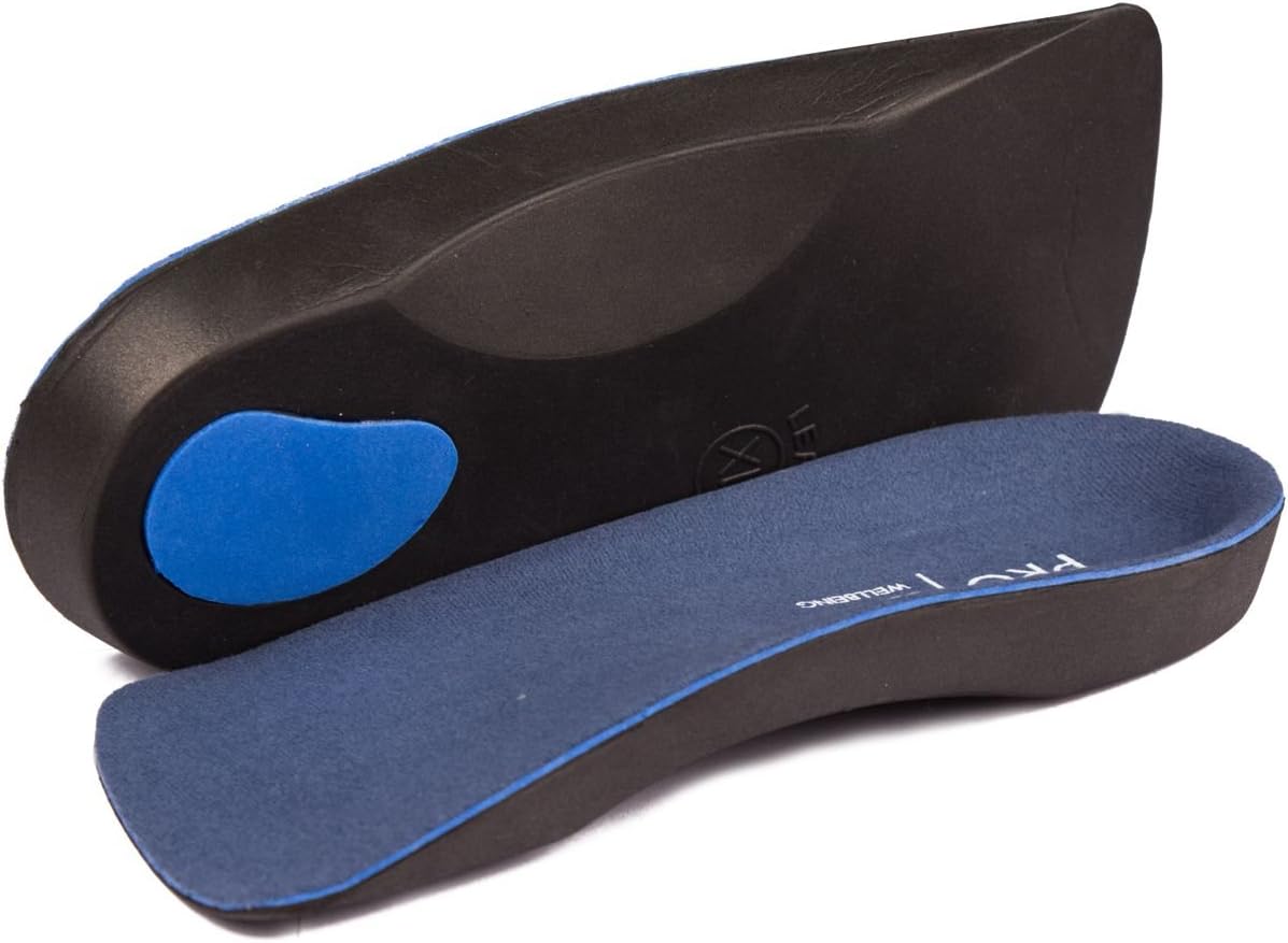 Thumbnail 3 de PRO 1 Wellbeing: 2 Pairs of Orthotic Insoles for Fallen Arches, Plantar Fasciitis and Back Pain (5/6.5 UK)