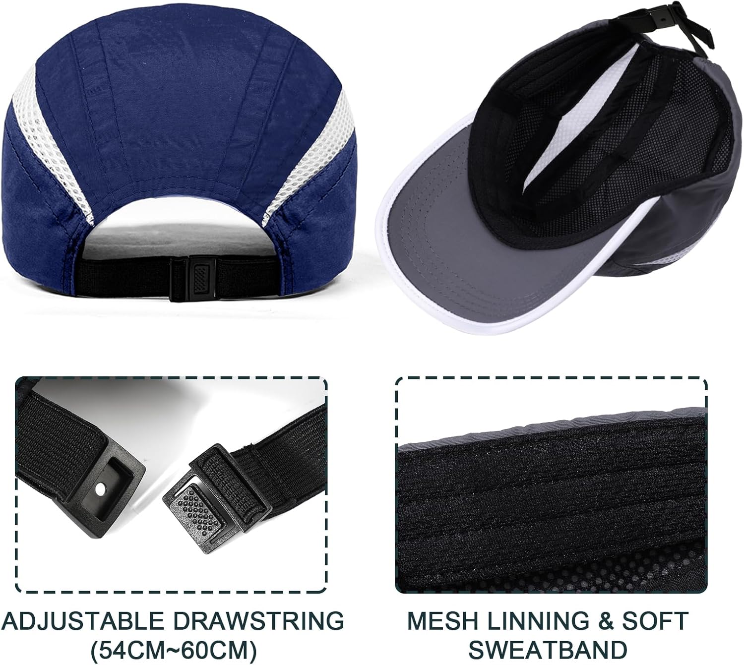 Thumbnail 3 de AYPOW Baseball Cap 2er-Set – Leicht, schnelltrocknend, unisex, atmungsaktiv