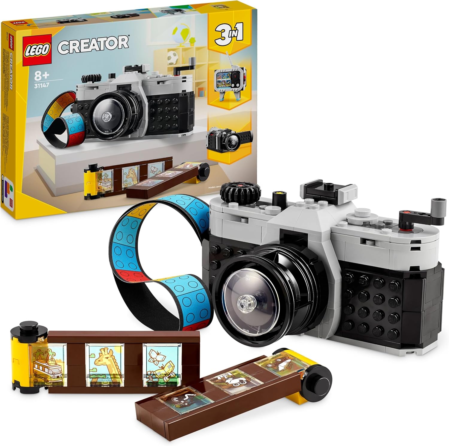 Detalle de LEGO Creator 3in1 Retro Camera Toy: Camera, Video Camera and TV Set (31147)