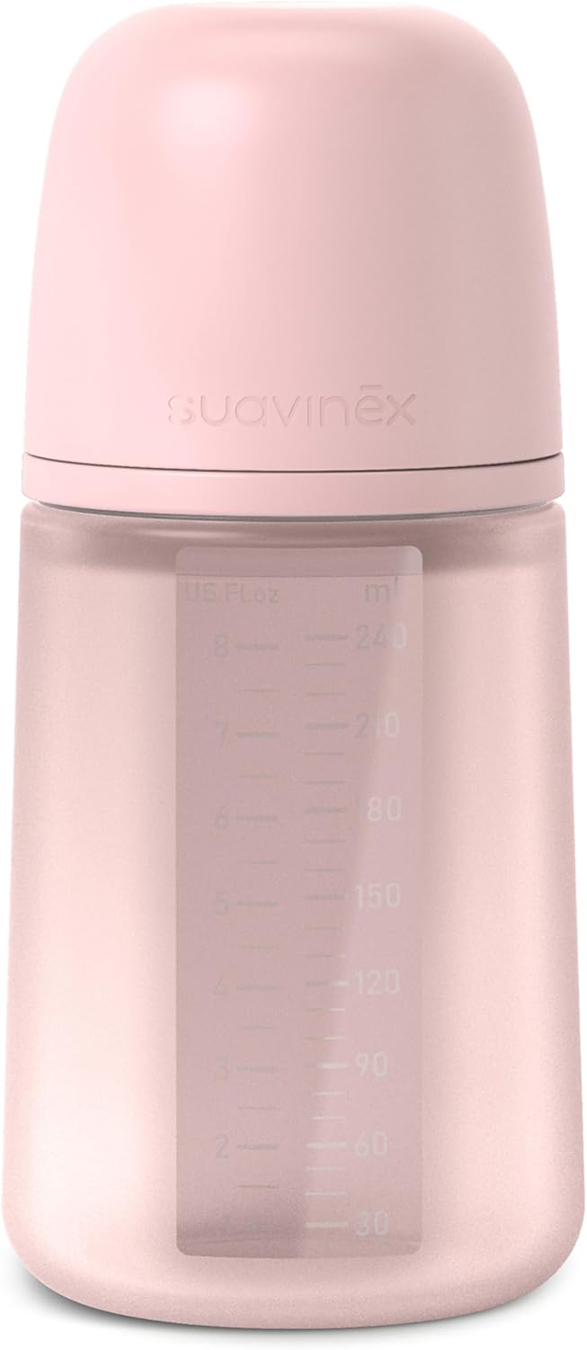 Thumbnail 6 de Suavinex Biberon en silicone avec tétine SX Pro – Débit moyen, Rosewater, 240 ml