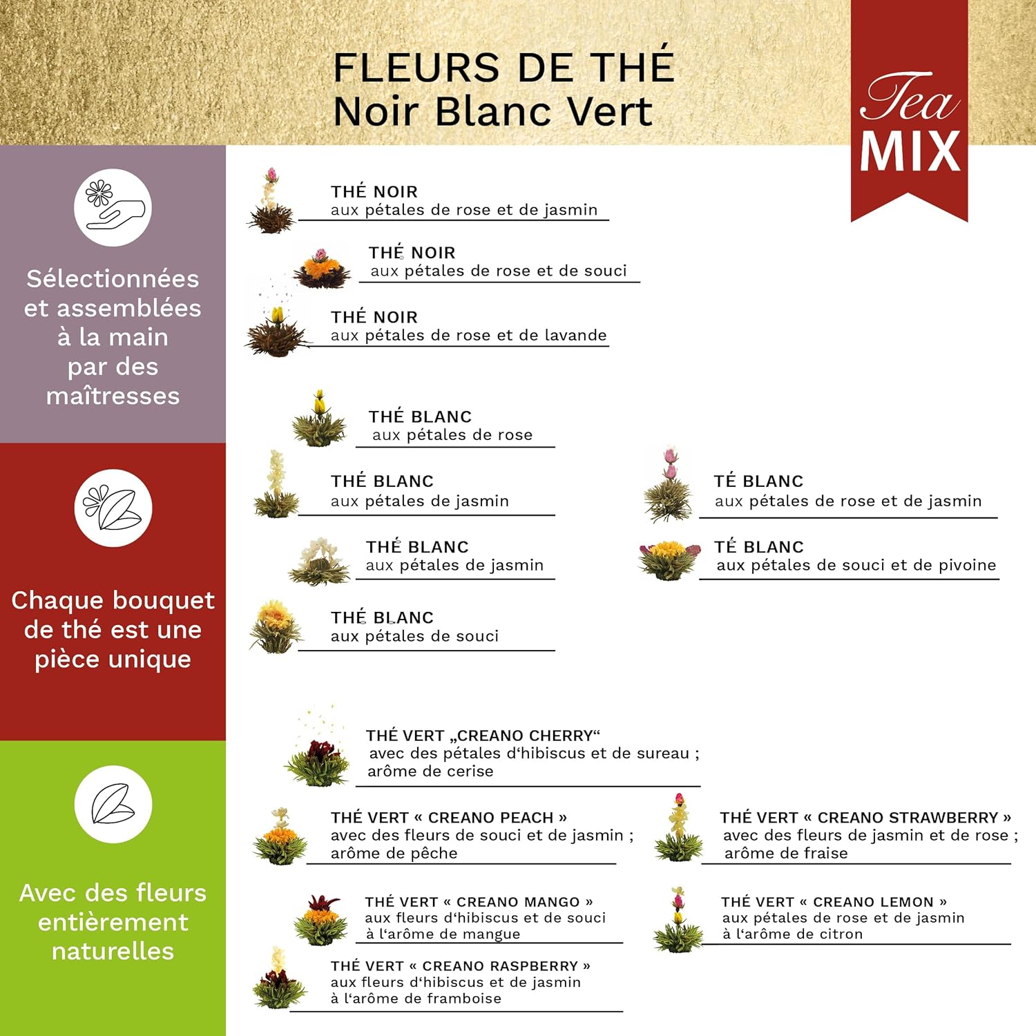 Thumbnail 1 de Creano Coffret 18 Fleurs de thé 🍵