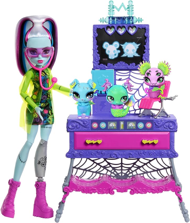 Thumbnail 6 de Monster High Casa de muñecas Haunted High School, 2 plantas