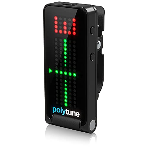 Detalle de TC Electronic PolyTune Clip Nero – accordatore clip polifonico con stroboscopico a 0,02 cent