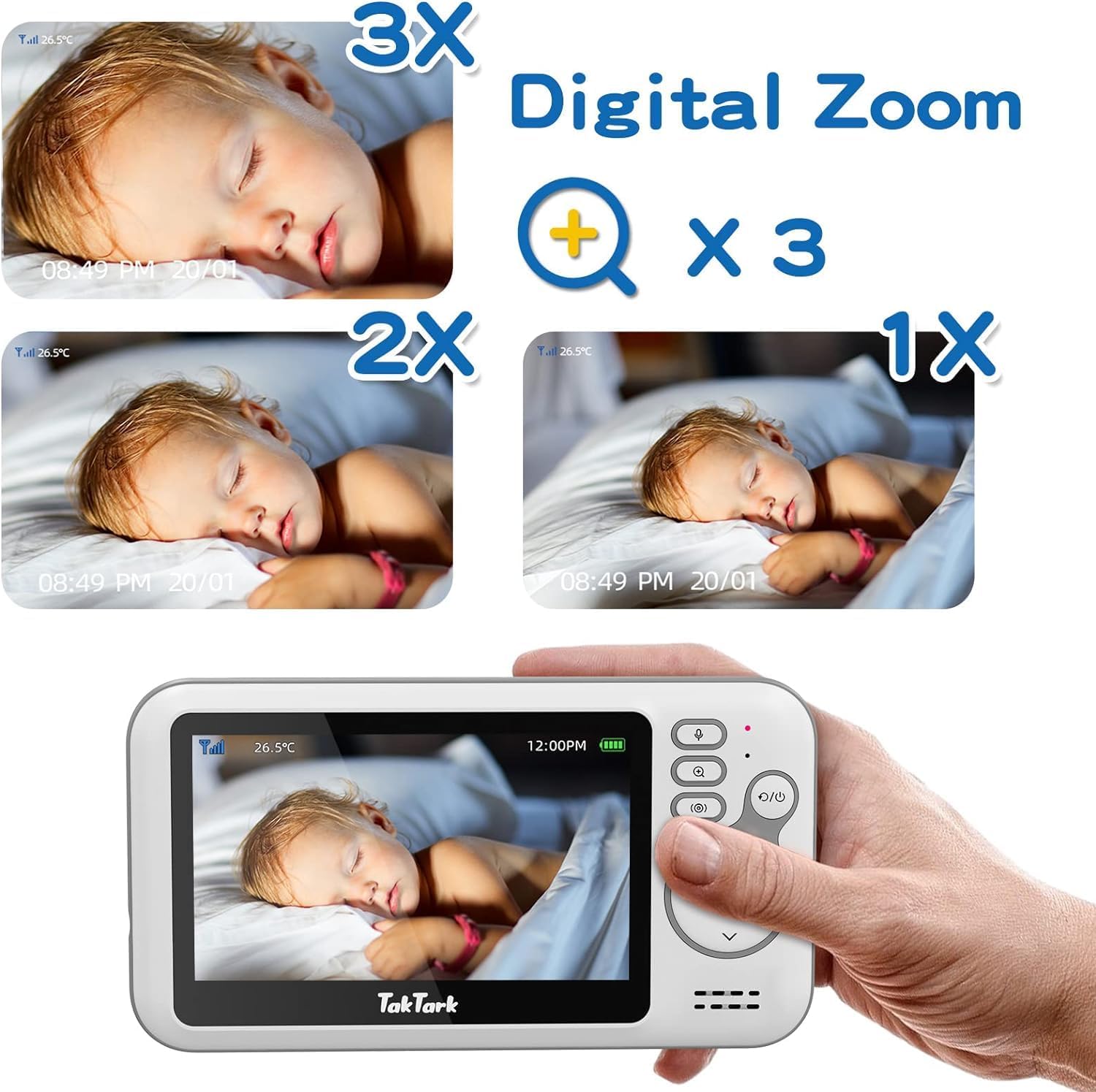 Thumbnail 6 de TakTark Babyphone mit Kamera 4.3