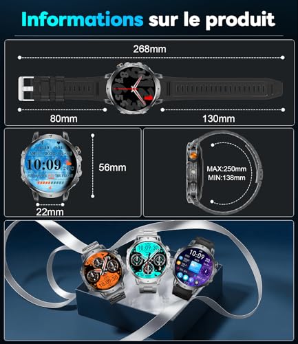 Thumbnail 8 de BENYAR SMART-Reloj Hombre con Batería 1000 mAh ⌚️ IP68 Impermeable