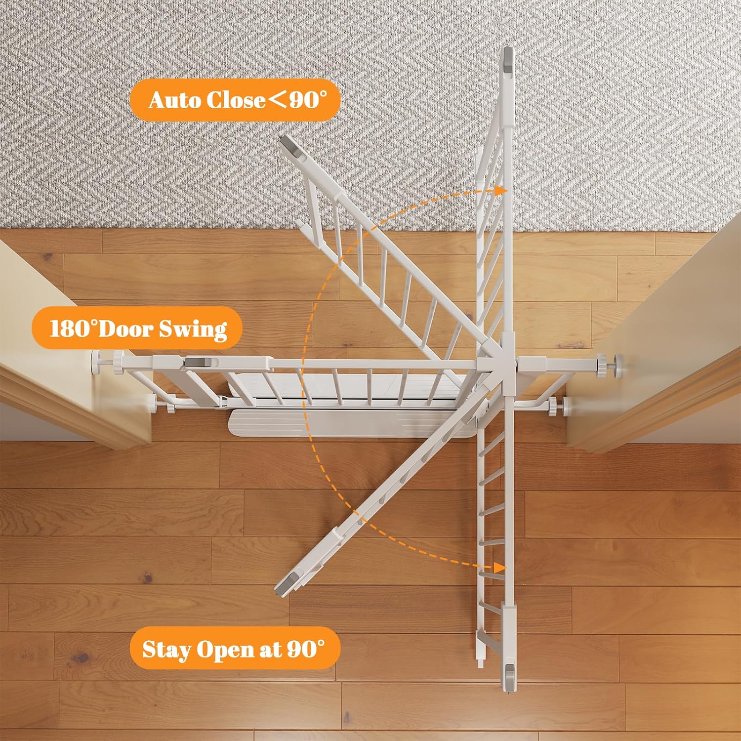 Detalle de Baby Gate, 29.8–46.5-Inch Adjustable Width