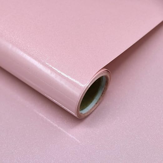 Detalle de Decoroom Papel Adhesivo Rosa Brillo 40x300cm para Muebles