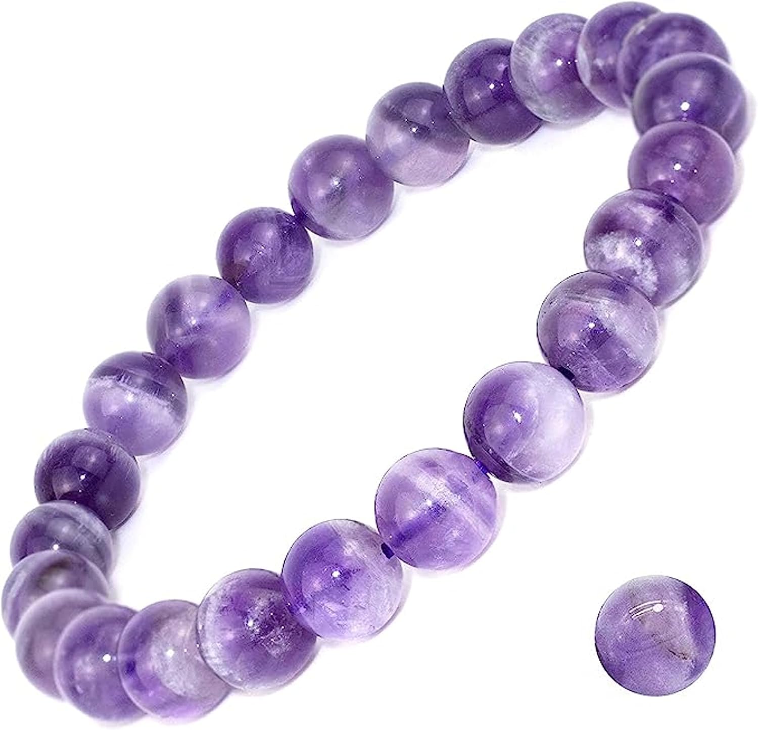 Detalle de DAZCOLO Natural Gemstone Bracelet, 8mm Beads