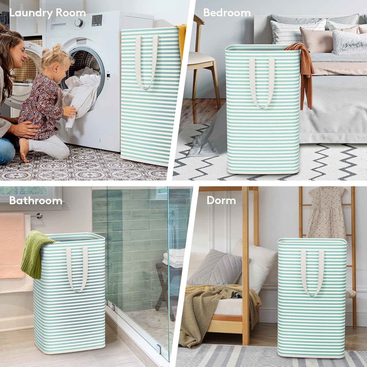 Detalle de Lifewit LF230066 80L Laundry Hamper, Collapsible Polyester with PE Lining