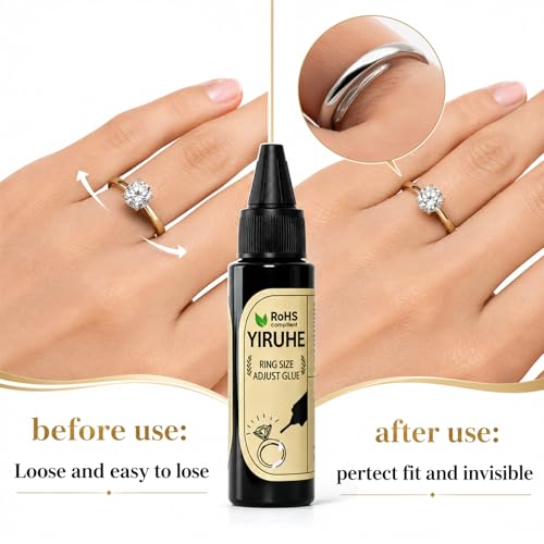 Detalle de Invisible Ring Size Adjuster by Yiruhe – Ring Reducer for Loose Rings