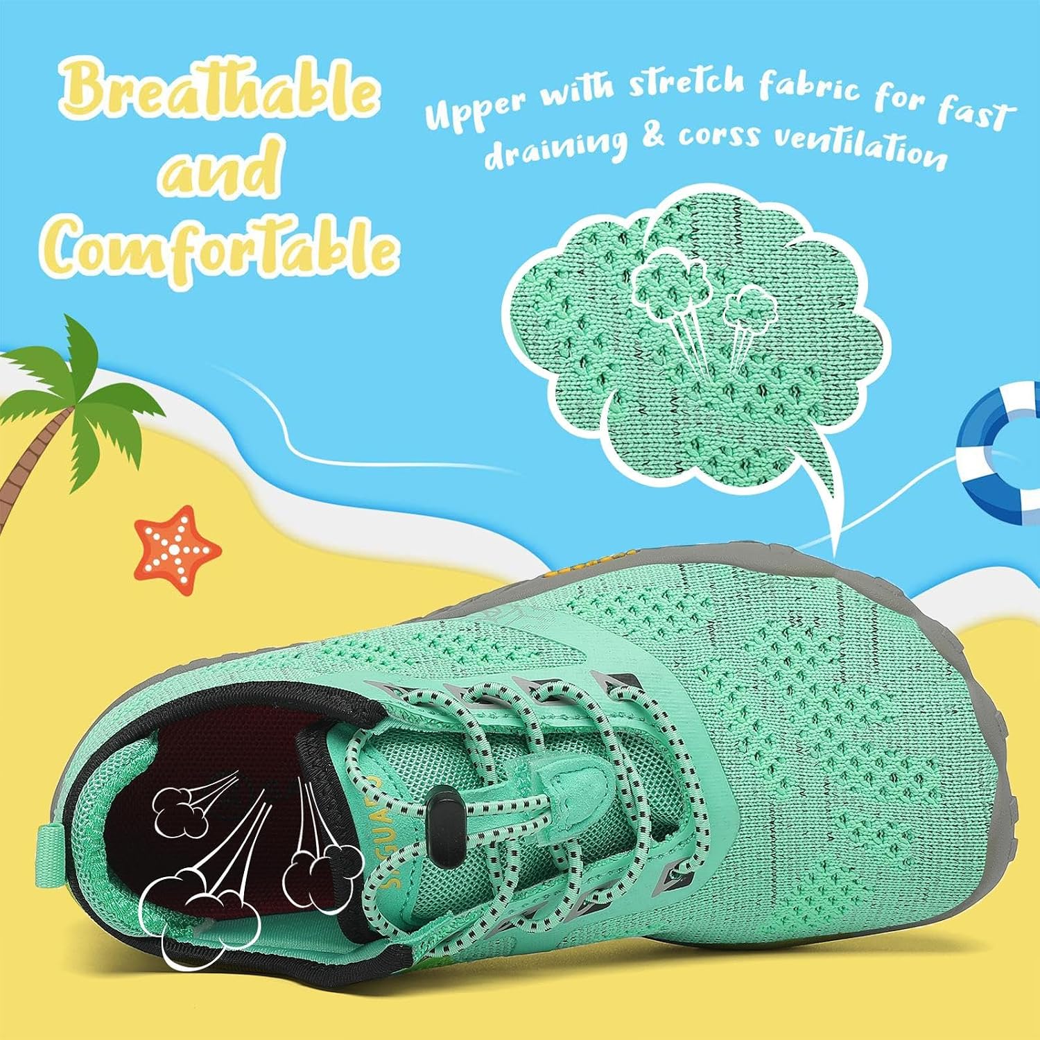Thumbnail 1 de Saguaro Trailschuhe für Kinder – atmungsaktive, rutschfeste Barfuß-Sportschuhe für Mädchen und Jungen