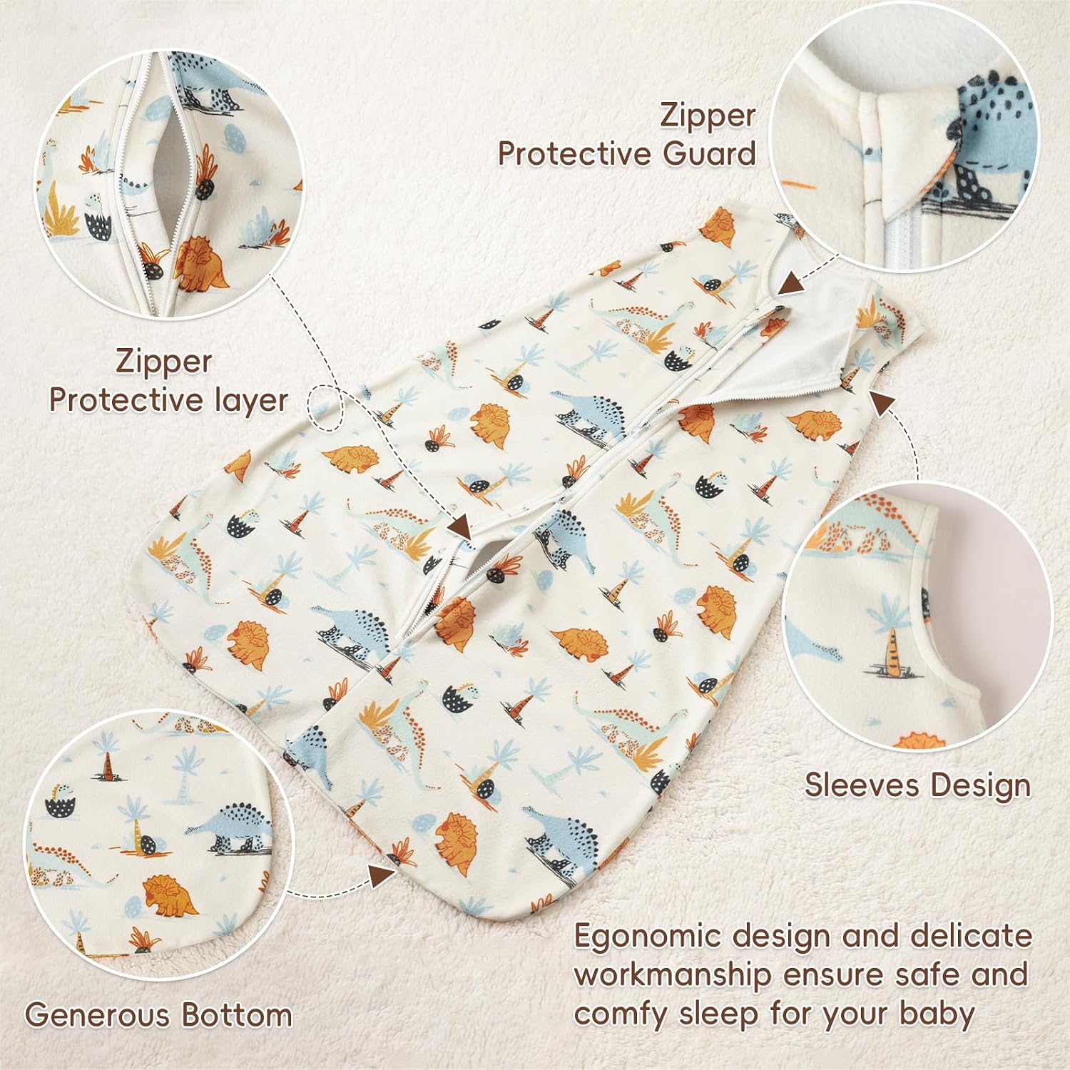 Detalle 2 de David's Kids Baby Sleep Sack, 1.5 TOG