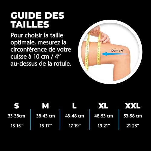 Detalle 2 de VITTO Genouillère Ligamentaire – Genouillere sport M pour arthrose, déchirure ménisque et activités intenses