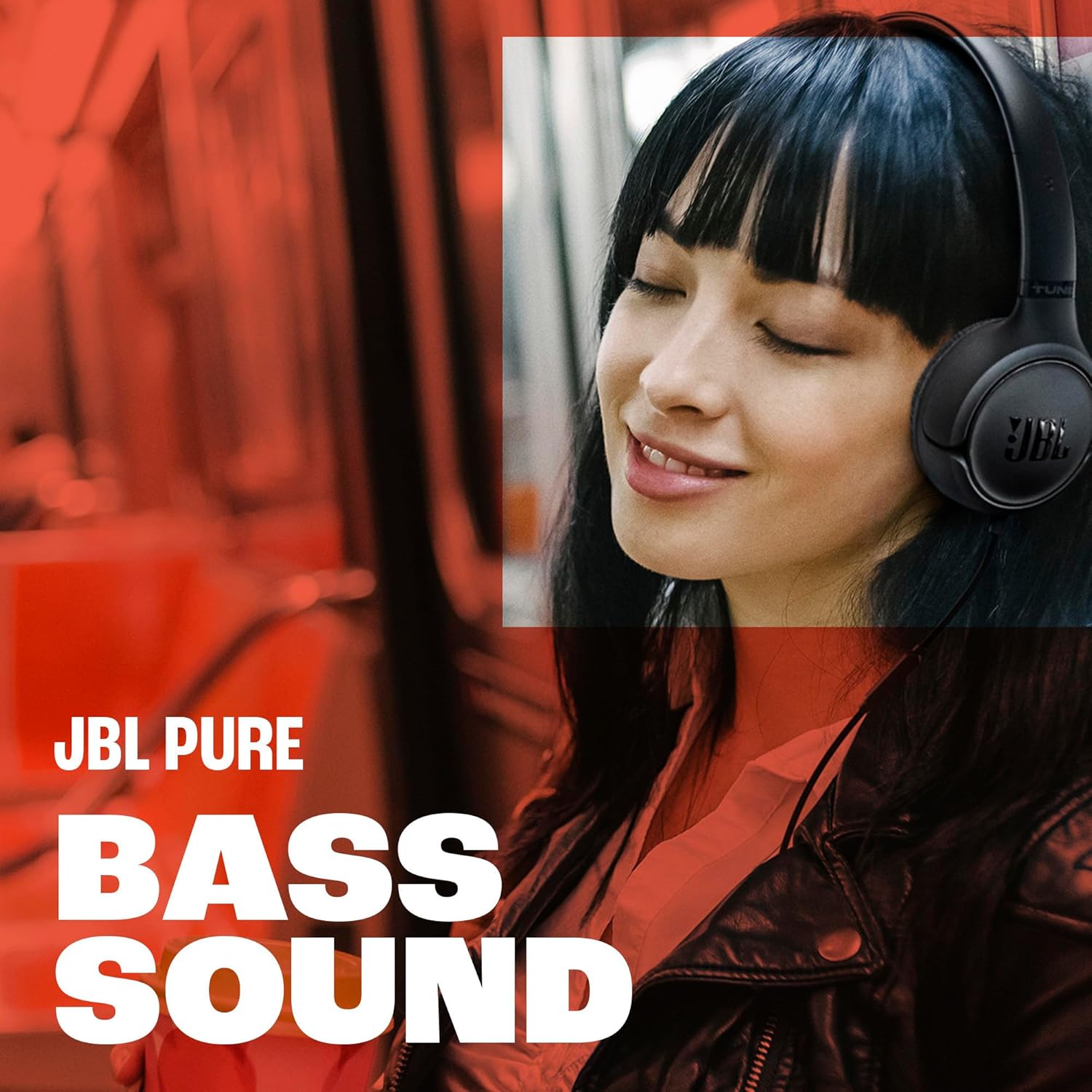 Detalle 2 de JBL Tune 530 JBLT530WHTAM Wired On-Ear Headphones, Pure Bass, White