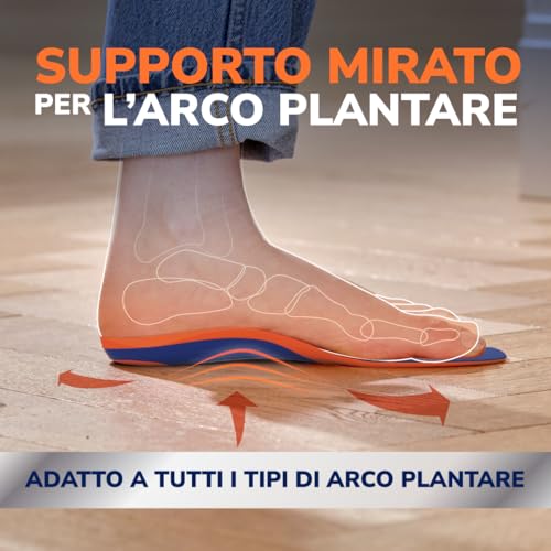 Thumbnail 6 de Dr. Scholl’s Advanced Pain Relief: Solette ortopediche per scarpe e stivali, supporto arco plantare e ammortizzazione fino a 150 kg (taglia 42-42.5)