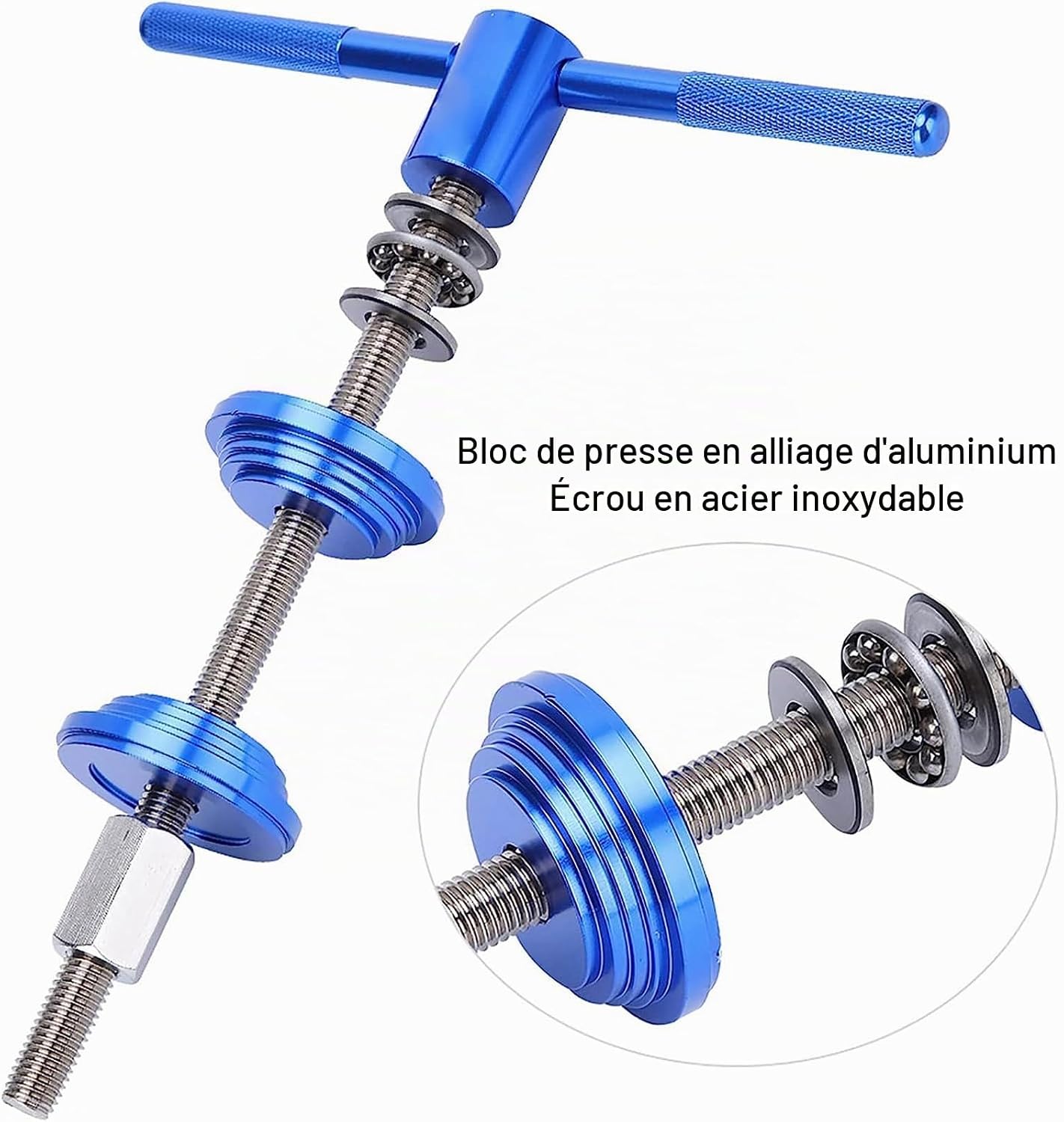 Detalle de BIGP montagegereedschap voor BB-trapas, aluminium en RVS 304