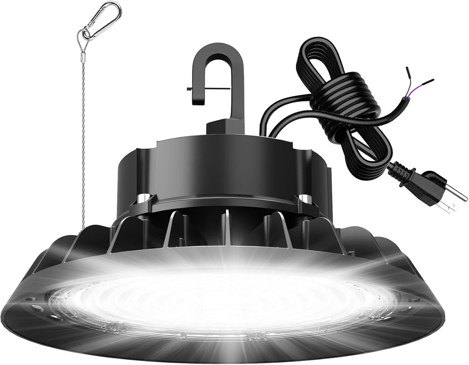 Detalle de JC-LGL L2210200 1Pack 200W UFO LED High Bay Light, 30,000 lm, Dimmable