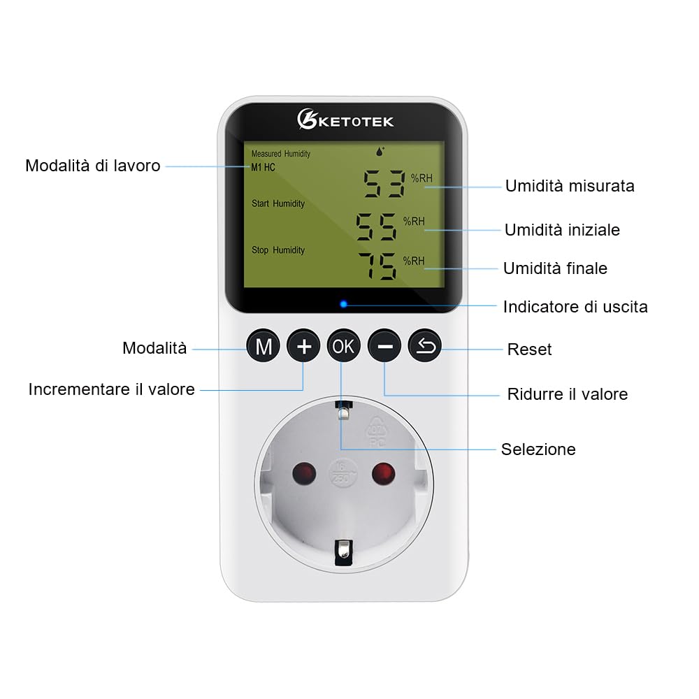 Thumbnail 2 de KETOTEK KT3300 igrostato 220V 💧