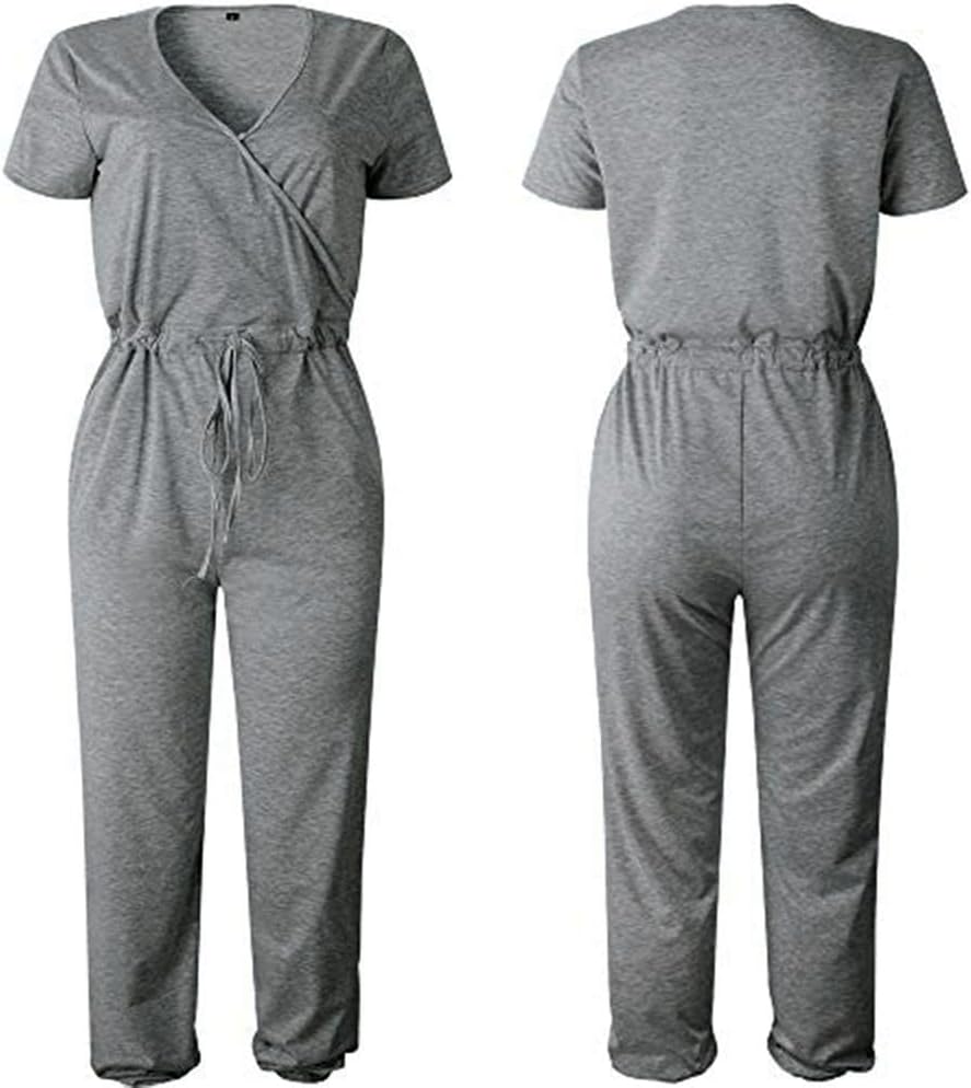Detalle 2 de PrettyGarden Jumpsuits for Women 2026 Spring/Summer Short Sleeve Romper — Casual Yet Dressy One-Piece Outfits