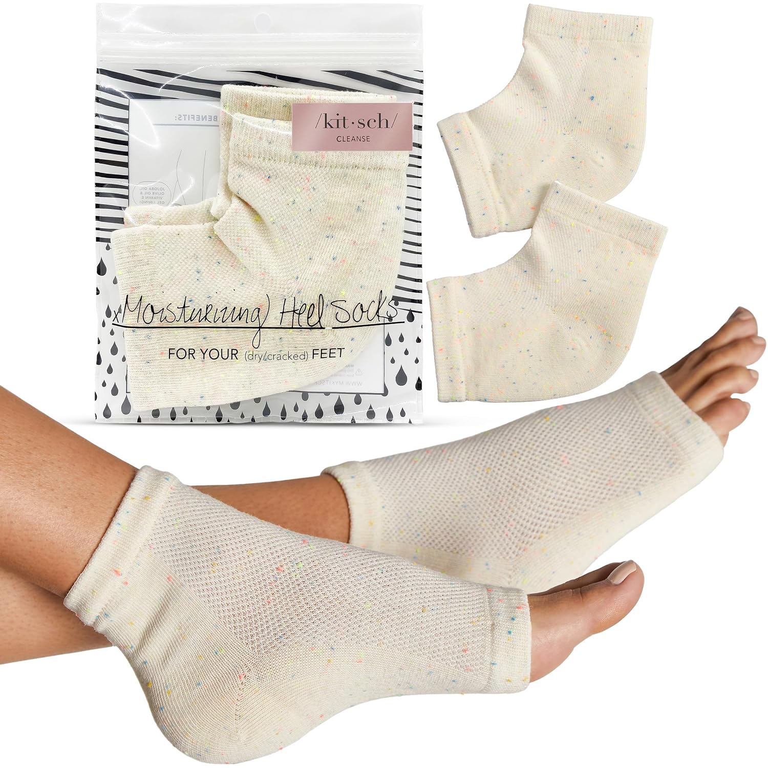 Detalle de Kitsch Moisturizing Socks for Cracked Heels 1 pair