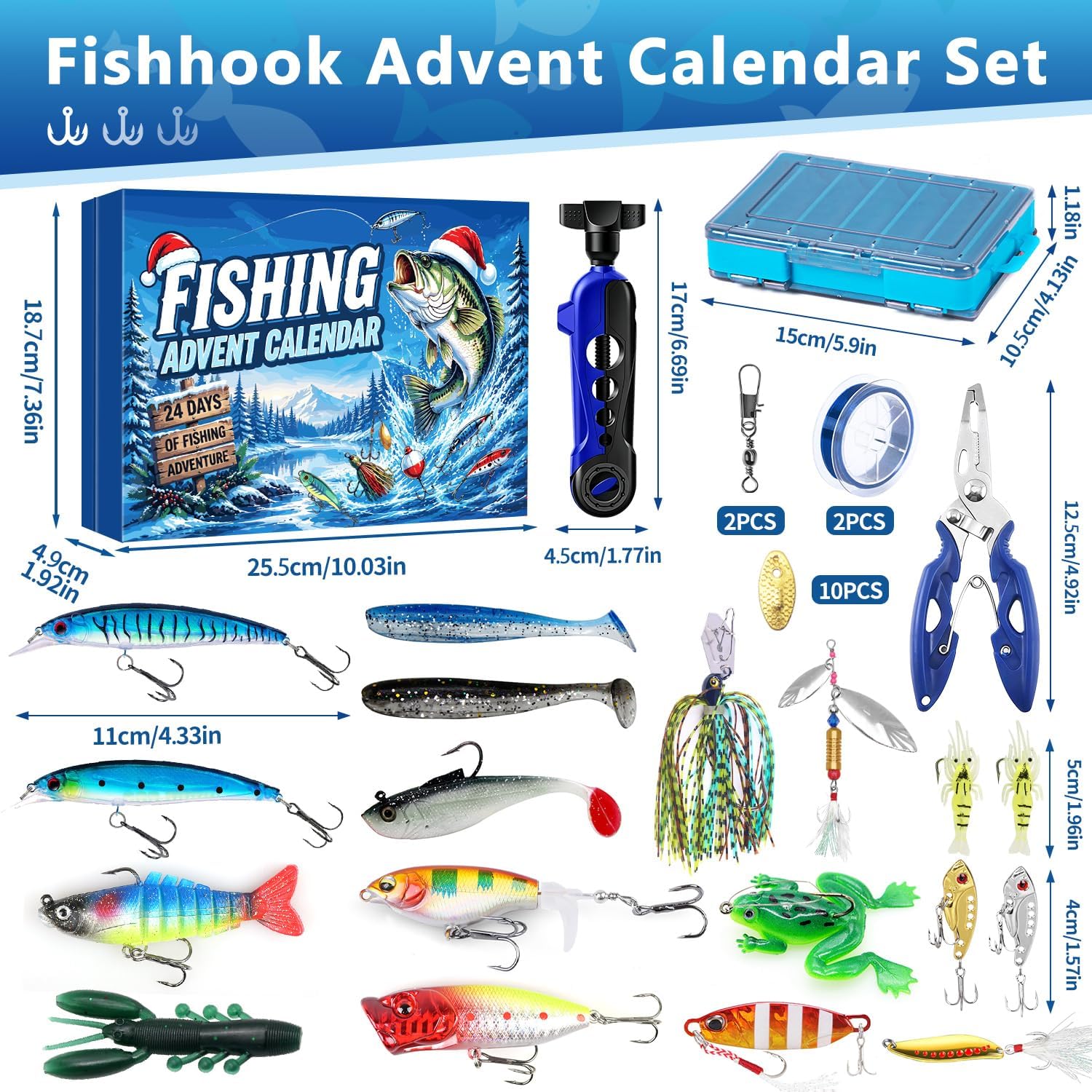 Detalle de MOVINPE fishing advent calendar 2026