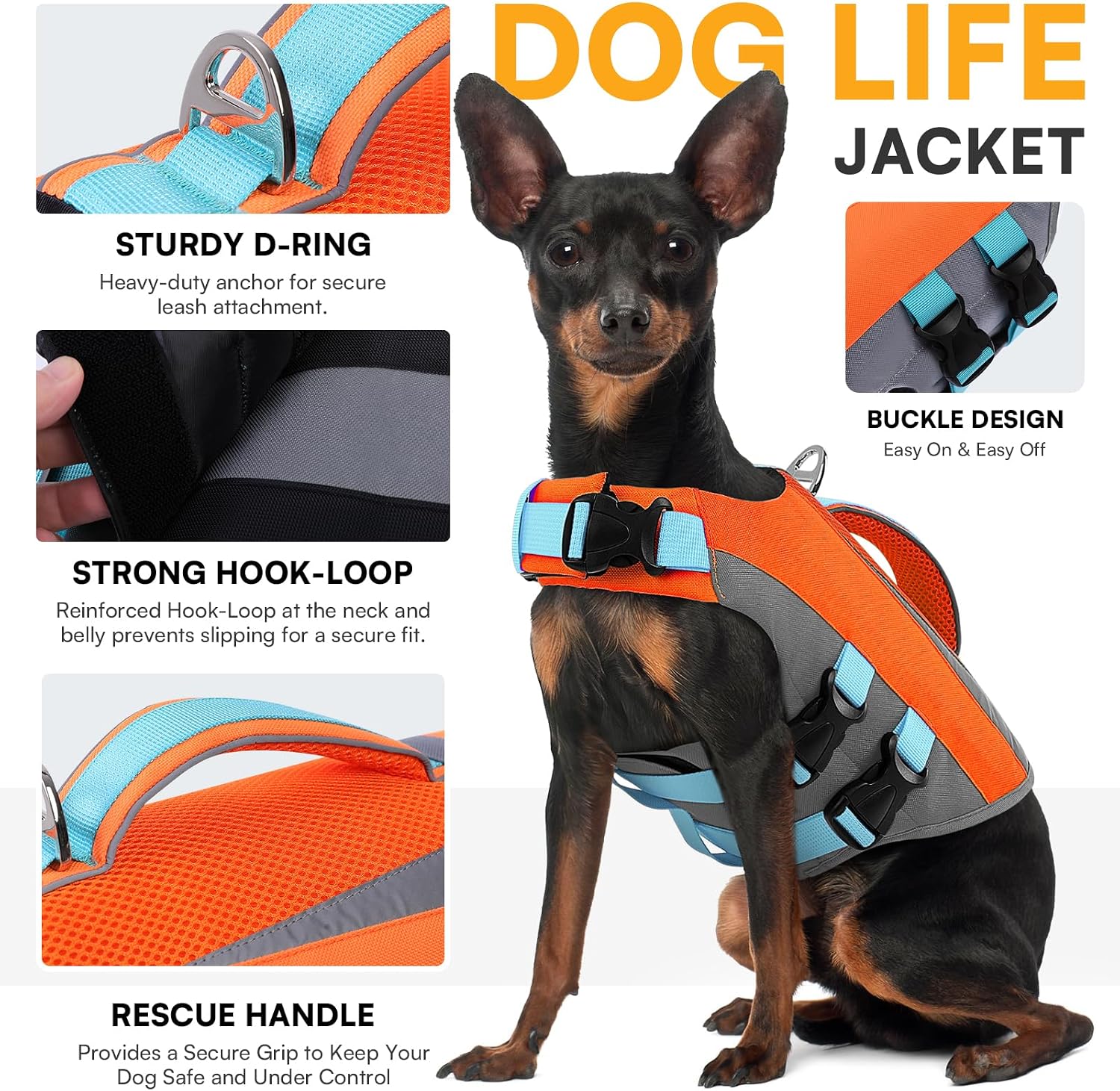 Detalle de Queenmore Dog Life Vest, Size S