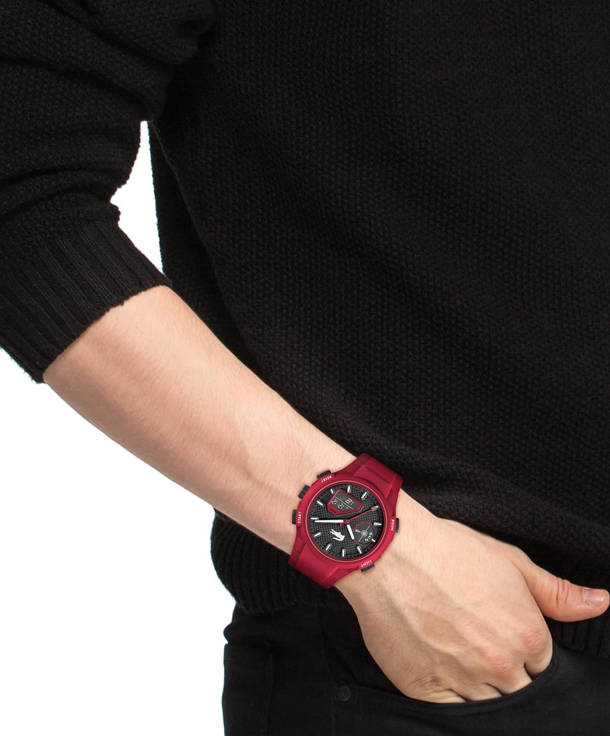 Thumbnail 4 de Lacoste LC33 Orologio Quarzo Multifunzione da Uomo/Donna — cassa 44 mm, cinturino silicone rosso
