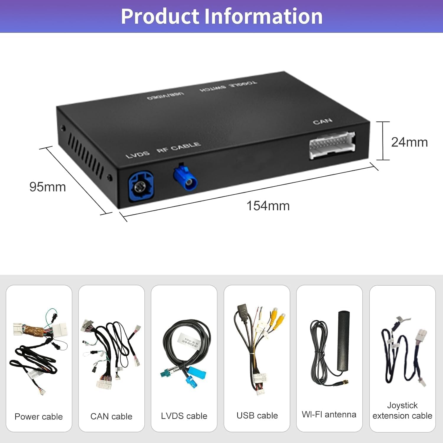 Thumbnail 6 de Road Top Wireless CarPlay Retrofit Kit Decoder for Lexus (small touchpad/joystick) – adds CarPlay/Android Auto functions