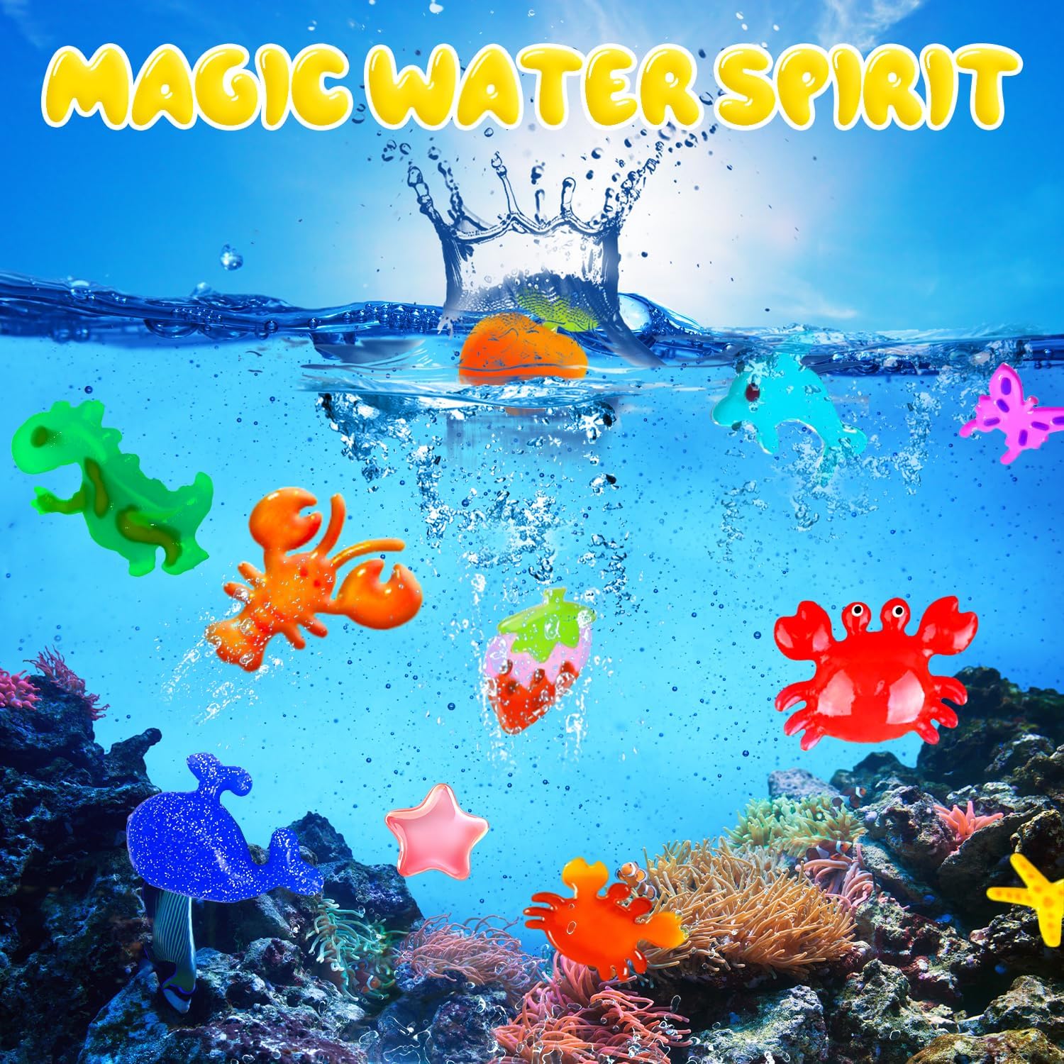 Detalle 2 de Flavery Magic Water Elf Kit squishy maker set with 20 magic gels and 24 shape moulds