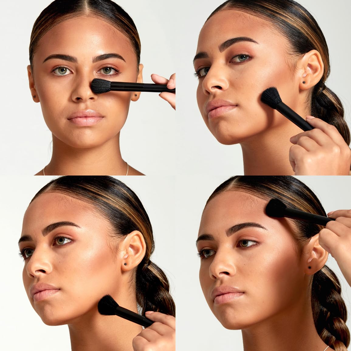 Detalle de NYX Professional Makeup Highlight & Contour Pro Palette – Puder-Konturenkit mit matten & perlmuttfarbenen Tönen