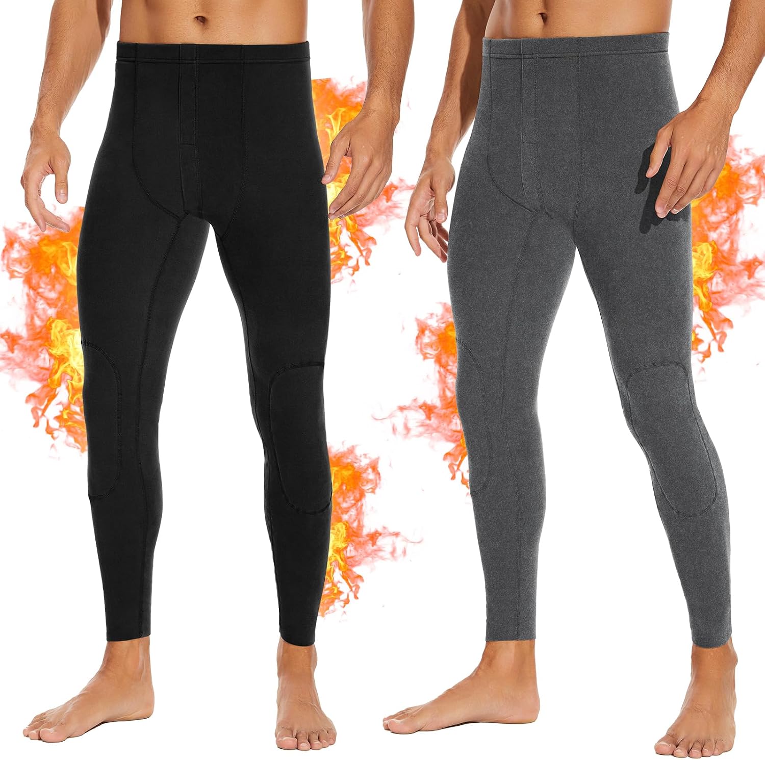 Detalle 2 de SIMIYA Men's Thermal Long Johns, Polyester Blend