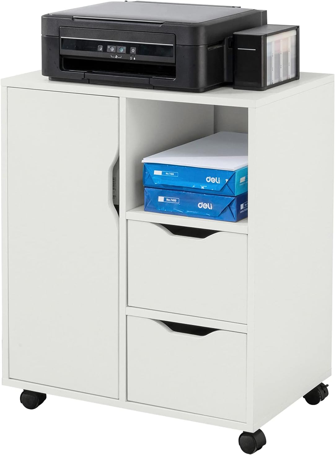 SoBuy FBT105-W meuble imprimante 60×35×70 cm