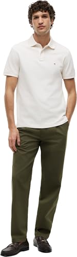 Thumbnail 3 de Tommy Hilfiger Polo de Manga Corta Hombre Regular Fit en Marfil (Ivory Petal) – Talla L