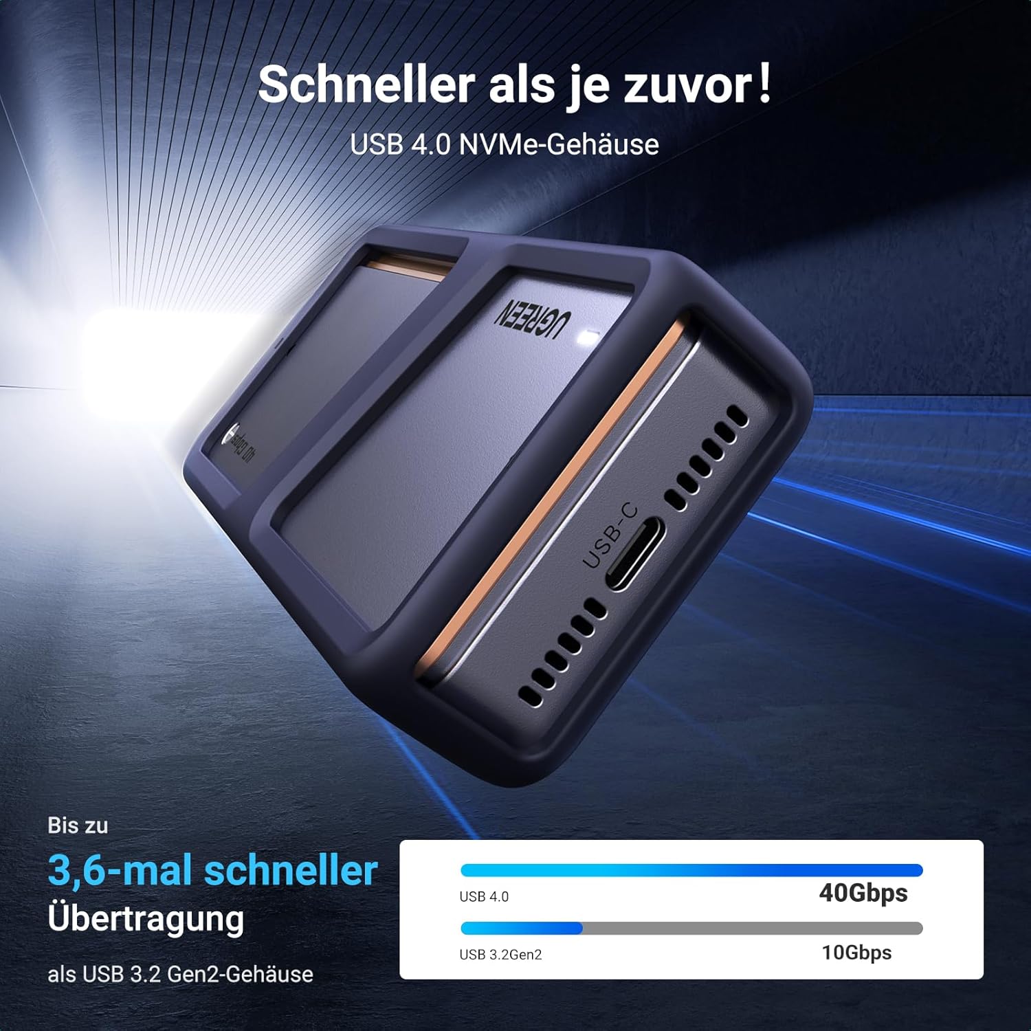 Thumbnail 1 de UGREEN USB 4 M2 NVMe Gehäuse 40 Gbps